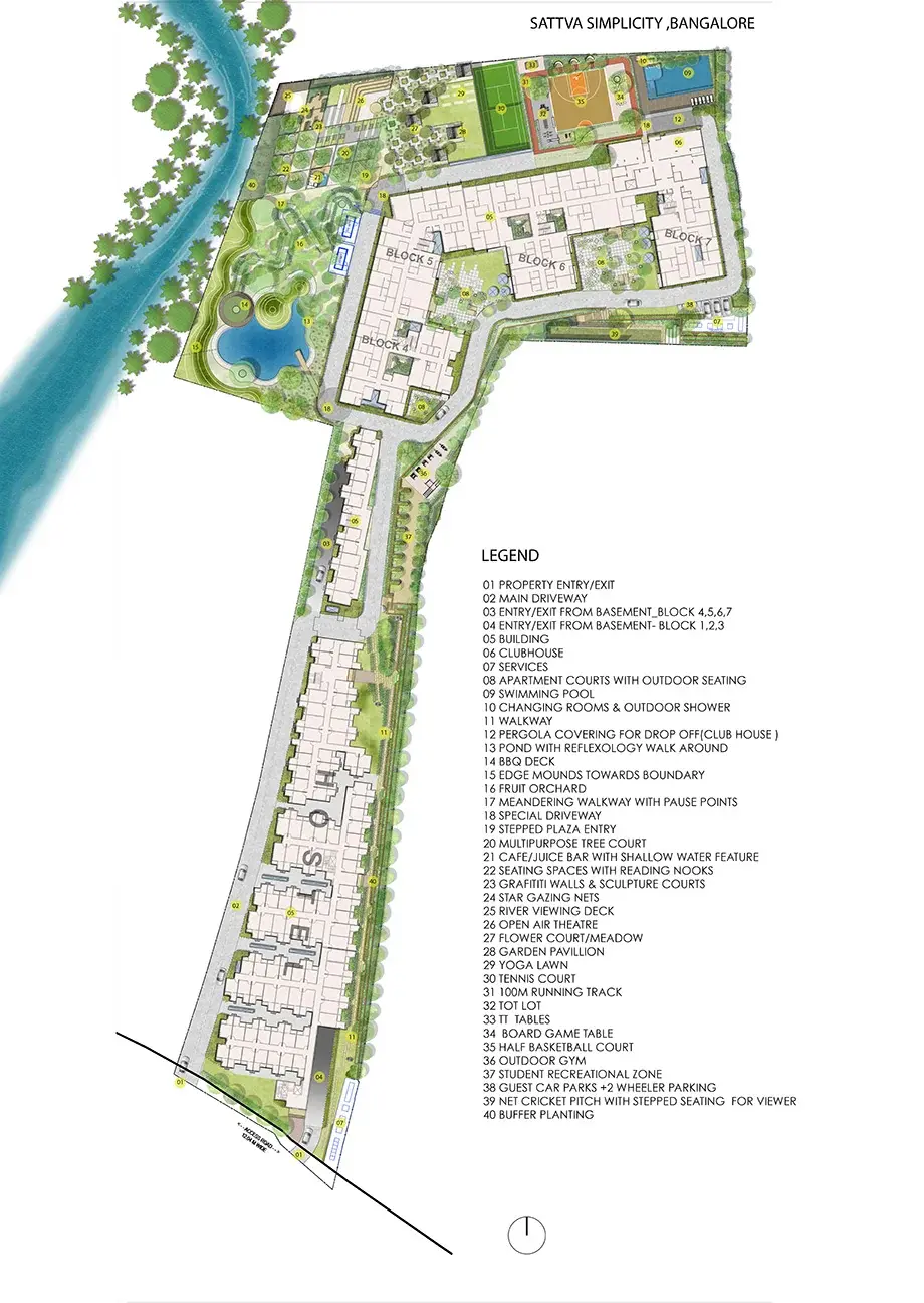 Blurred master plan preview